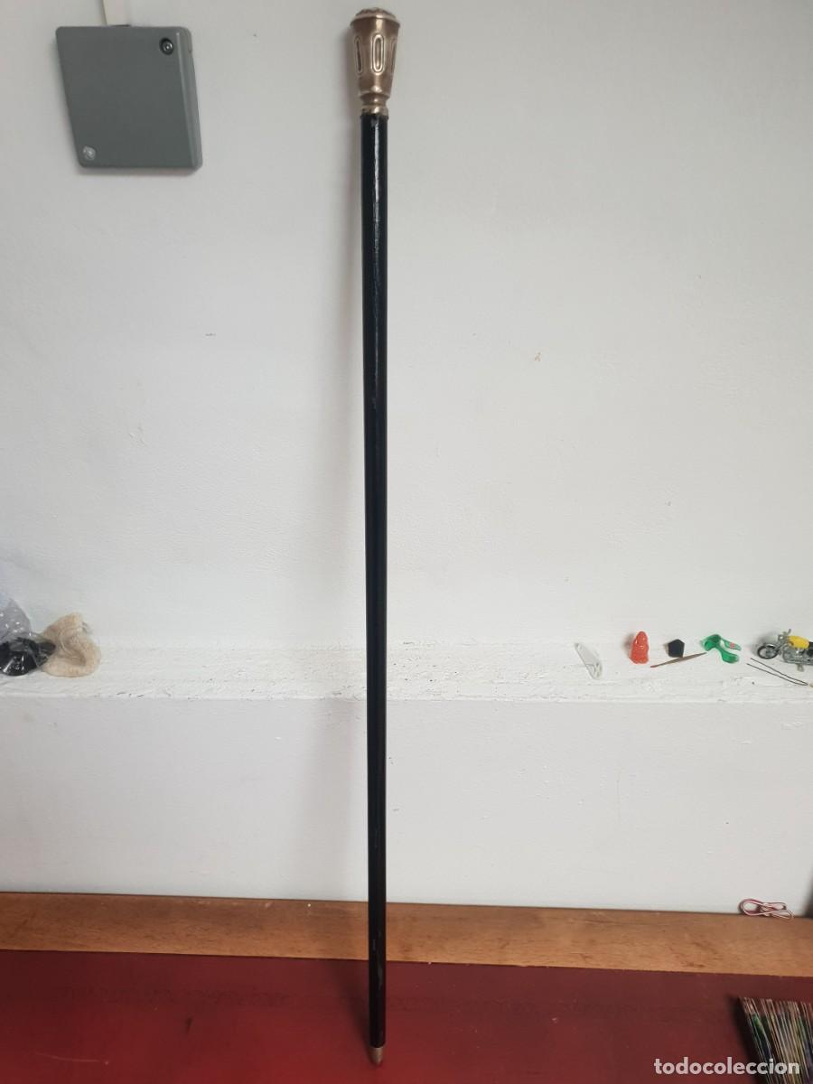 Antig&uuml;edades: Baston mango plata contrastada - Foto 4