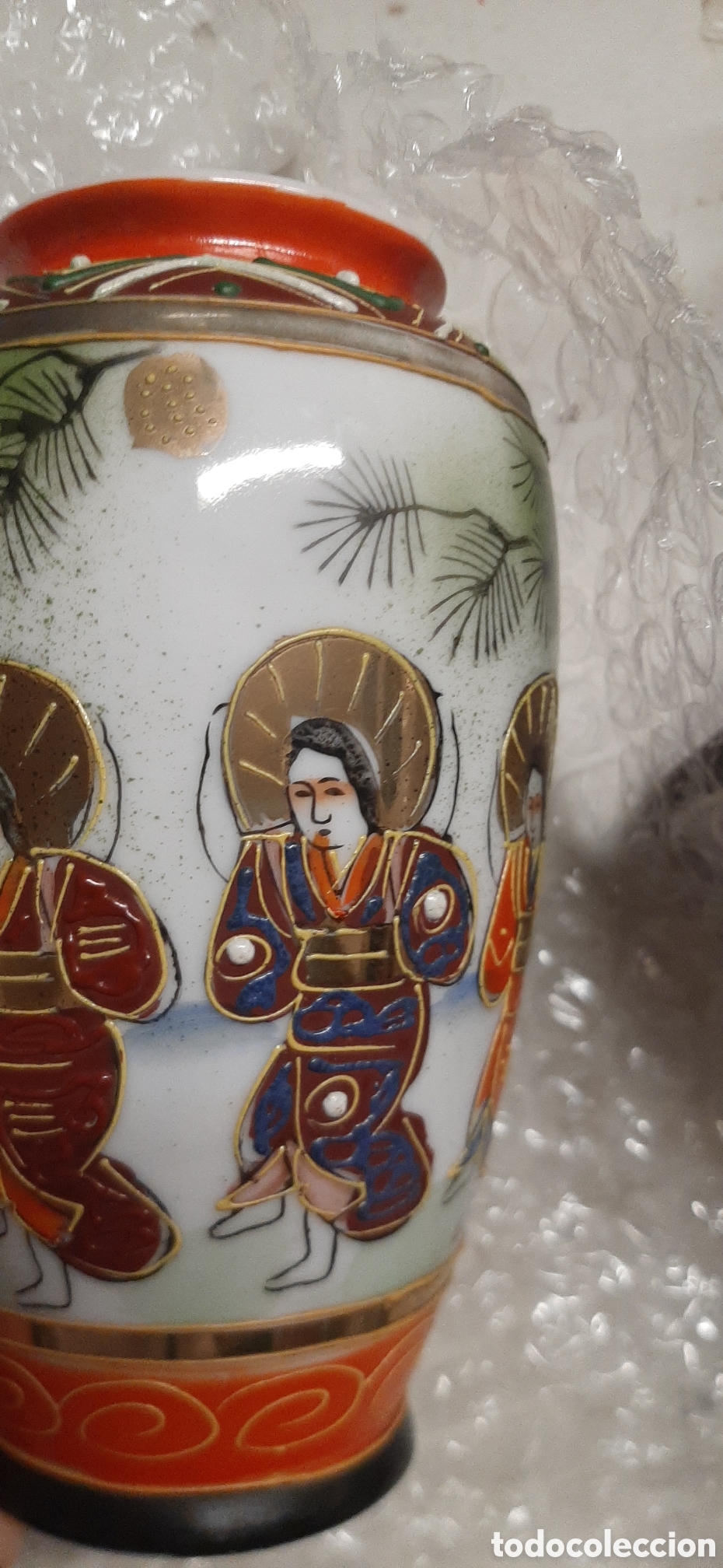 Antig&uuml;edades: satsuma porcelana jarr&oacute;n peque&ntilde;o