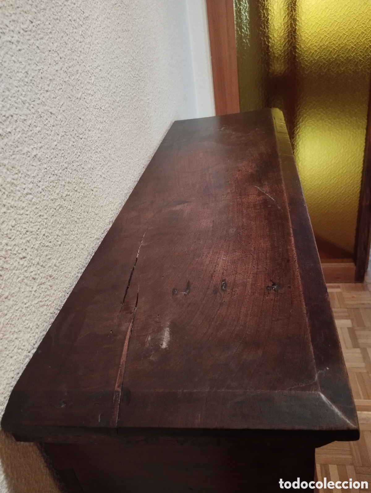 Antig&uuml;edades: Arca Castellana Madera Tallada - Foto 6