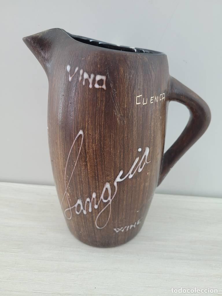 Antig&uuml;edades: CONJUNTO JARRA Y VASOS BARRO - Foto 6