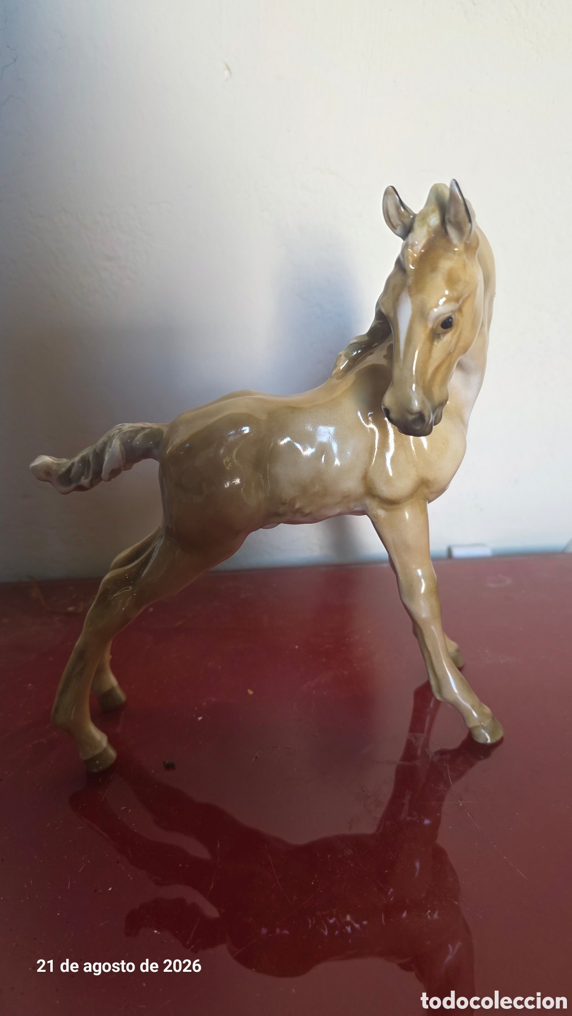 Antig&uuml;edades: Figura caballo porcelana alemana hutschenreuther