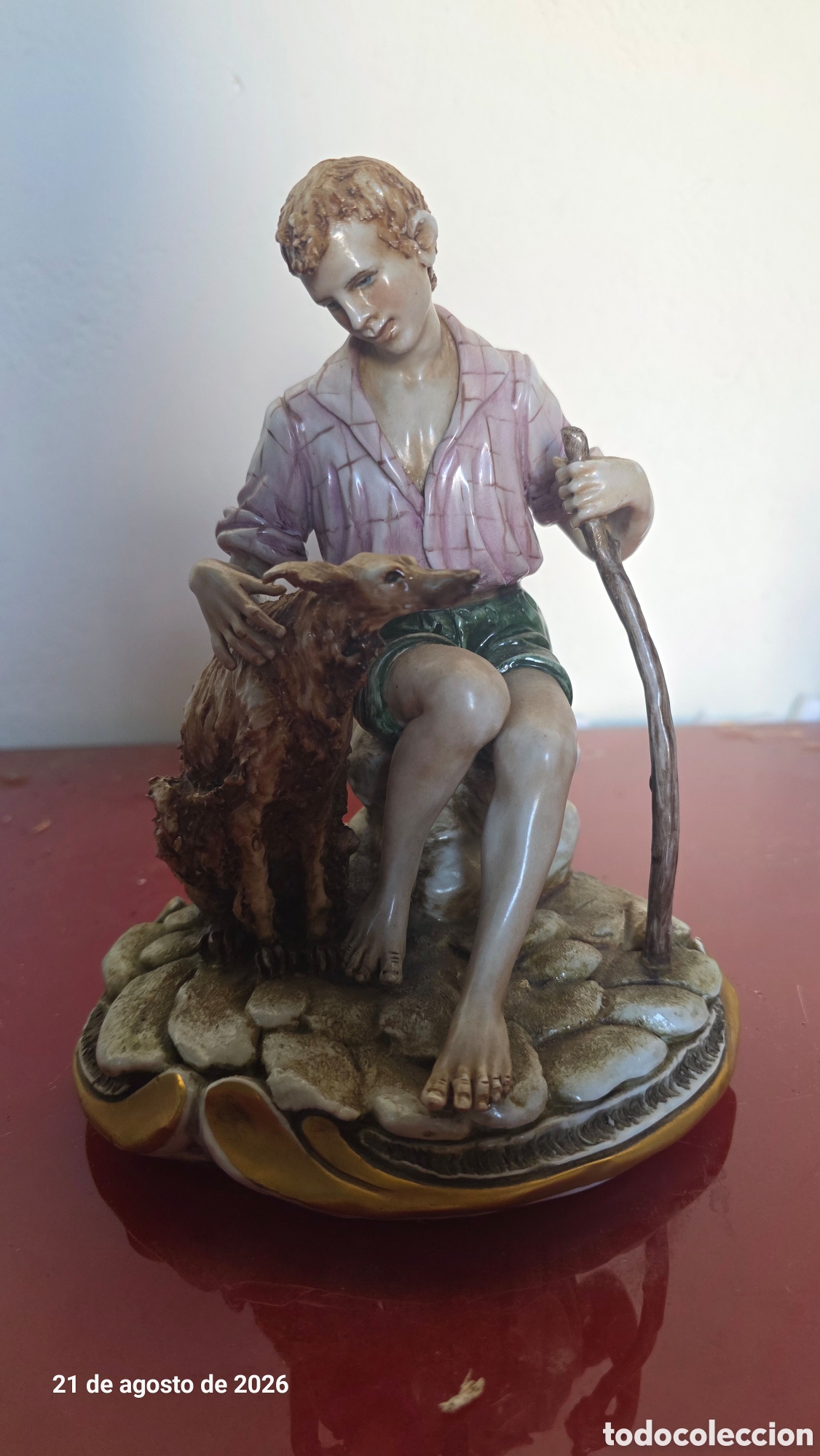 Antig&uuml;edades: Figura porcelana capodimonte