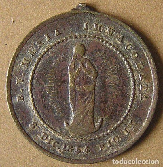 Antig&uuml;edades: MEDALLA DE LE&Oacute;N XIII Y P&Iacute;O IX - Foto 2