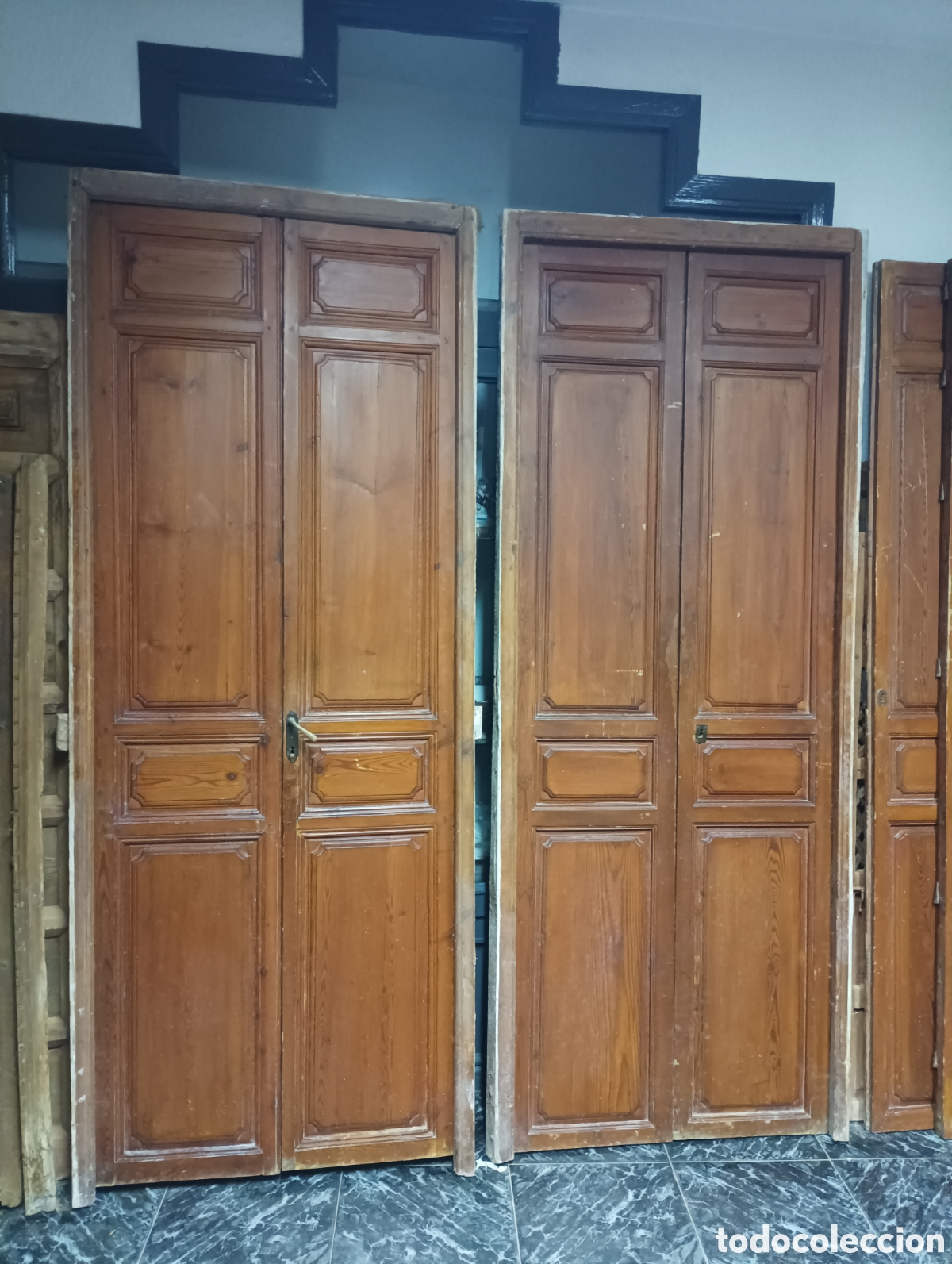 Antig&uuml;edades: LOTE DE PUERTAS ANTIGUAS DE MADERA - Foto 2