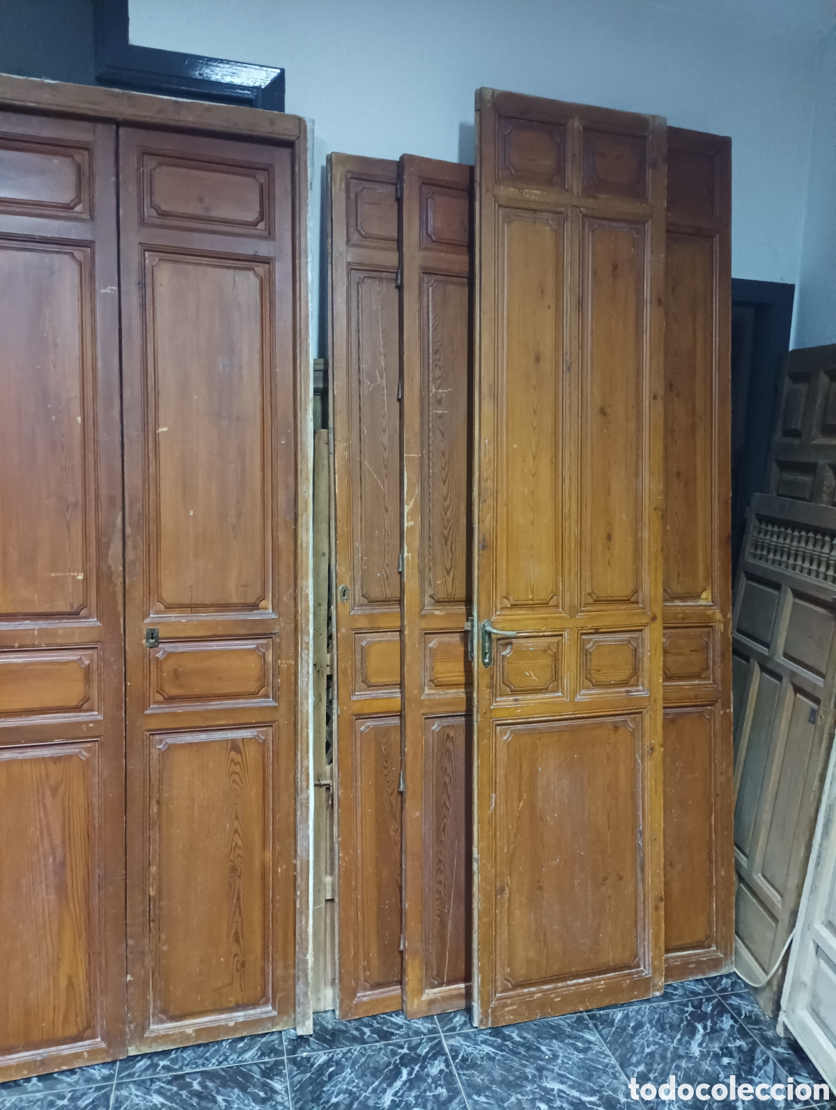 Antig&uuml;edades: LOTE DE PUERTAS ANTIGUAS DE MADERA - Foto 3