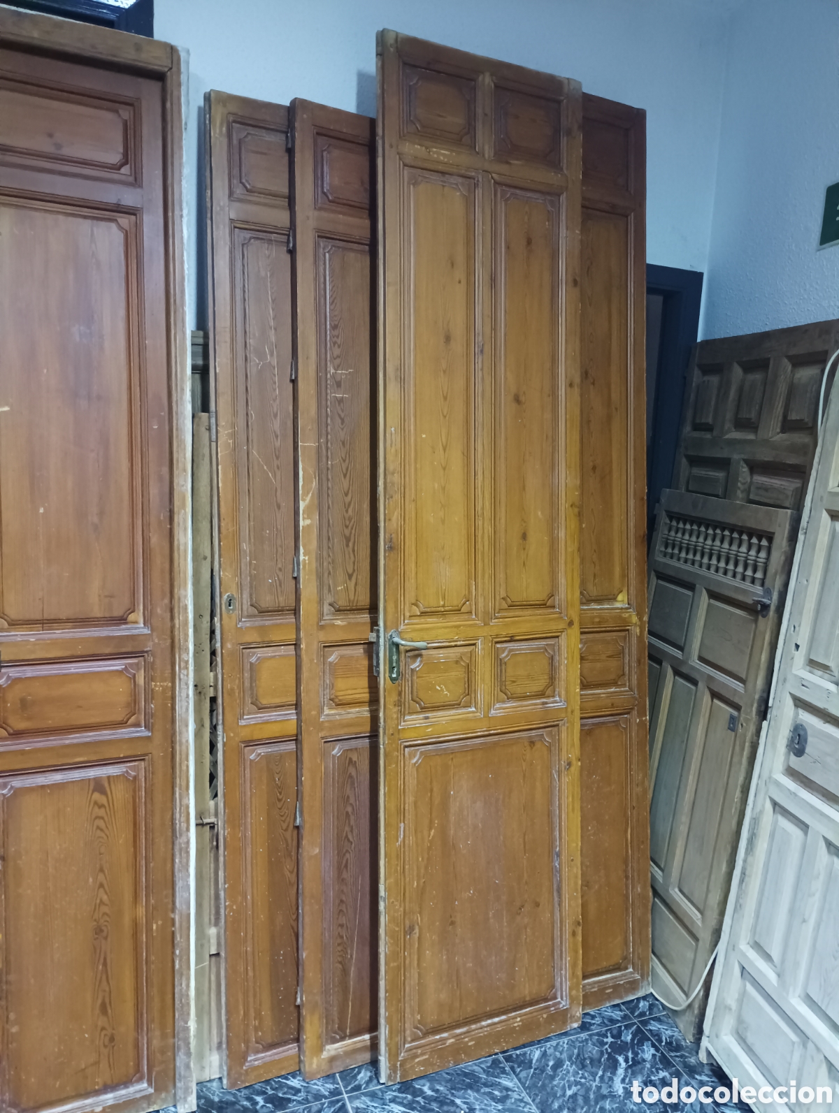 Antig&uuml;edades: LOTE DE PUERTAS ANTIGUAS DE MADERA - Foto 4
