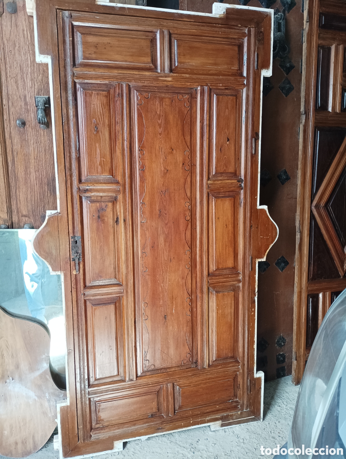 Antig&uuml;edades: PUERTA ANTIGUA DE MADERA - Foto 2