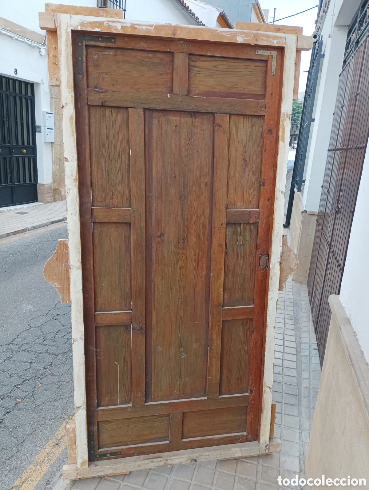 Antig&uuml;edades: PUERTA ANTIGUA DE MADERA - Foto 5