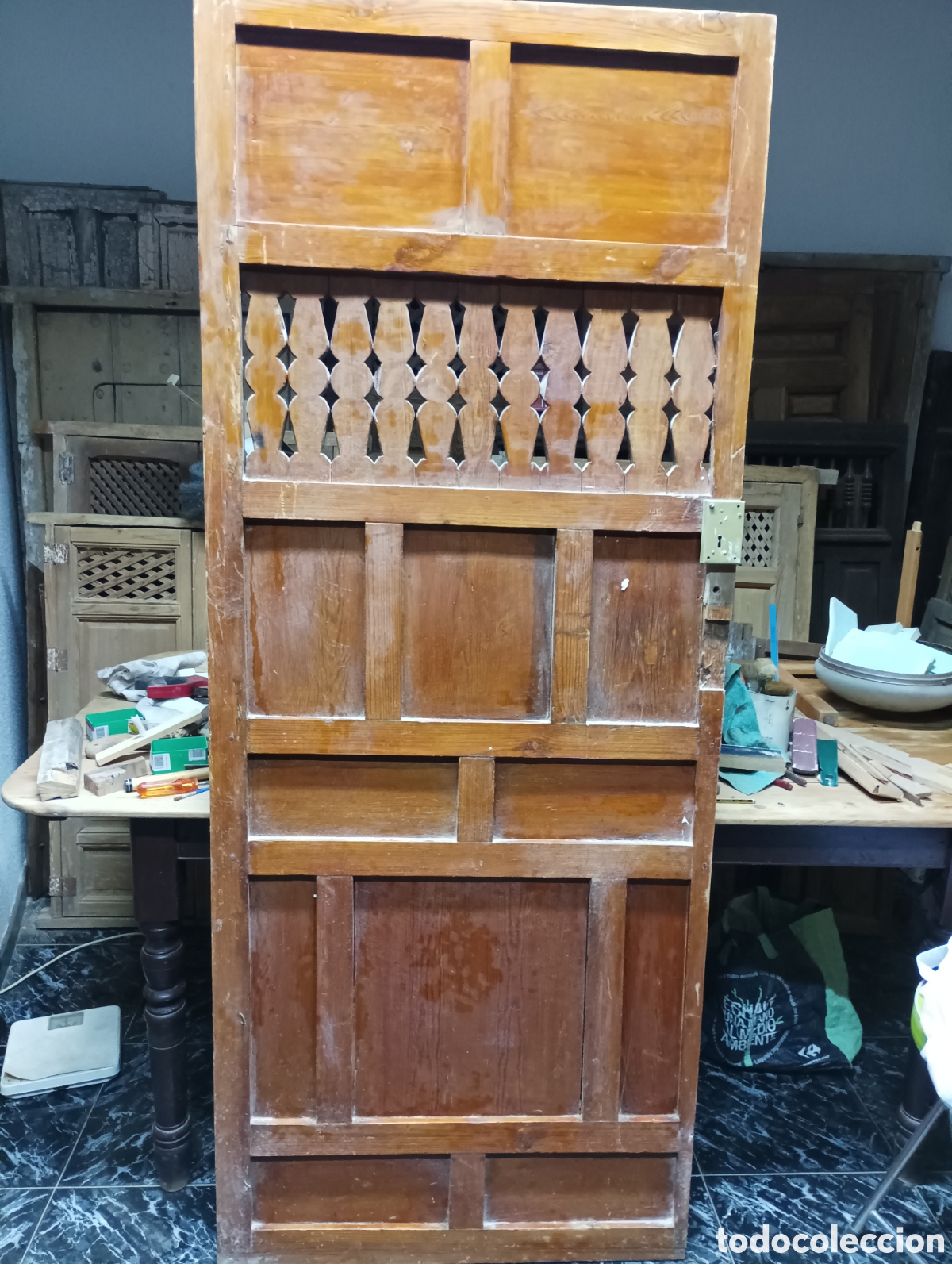 Antig&uuml;edades: PUERTA ANTIGUA DE MADERA - Foto 3