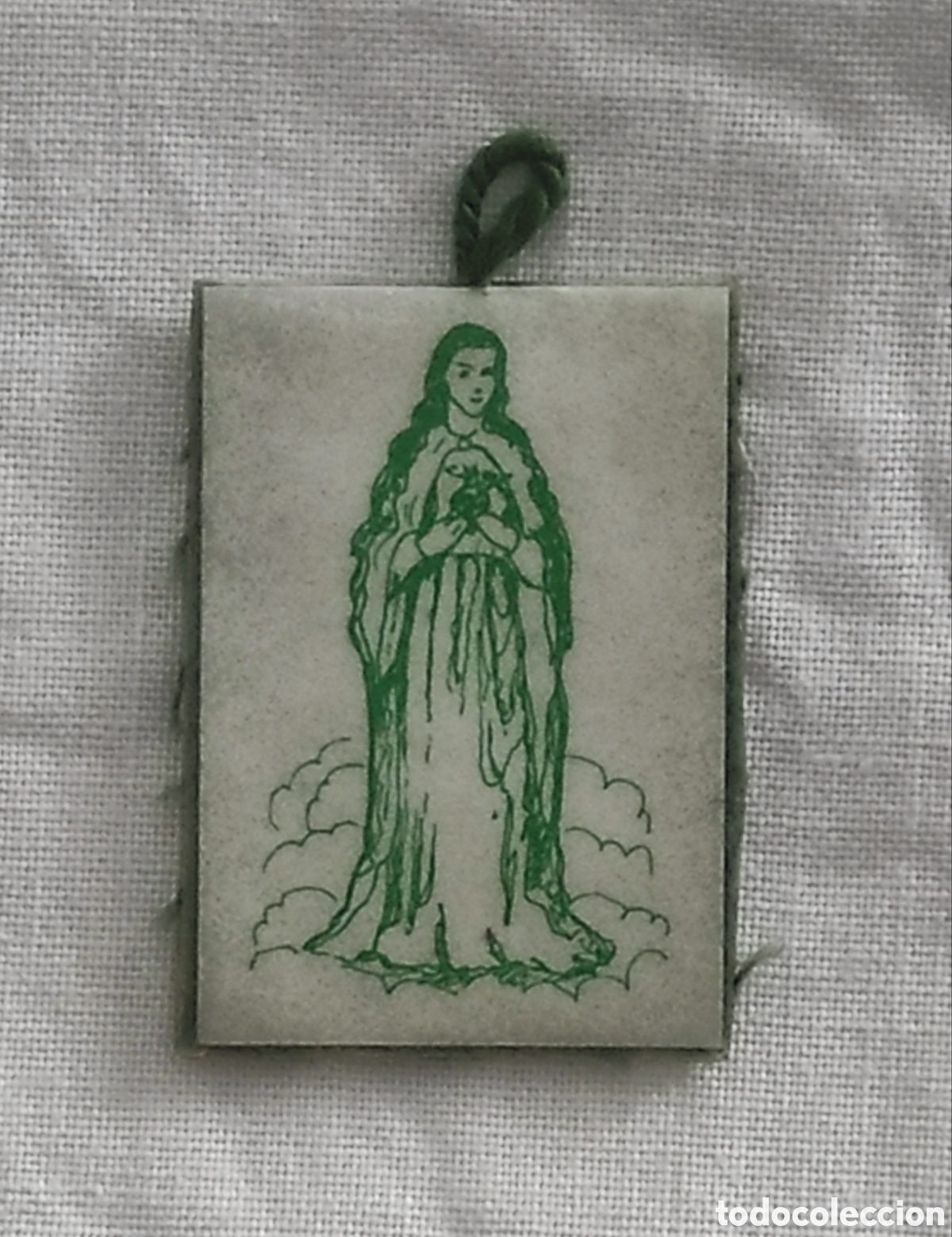 Antig&uuml;edades: ESCAPULARIO VER E DEL SAGRADO CORAZ&Oacute;N DE MAR&Iacute;A - Foto 2