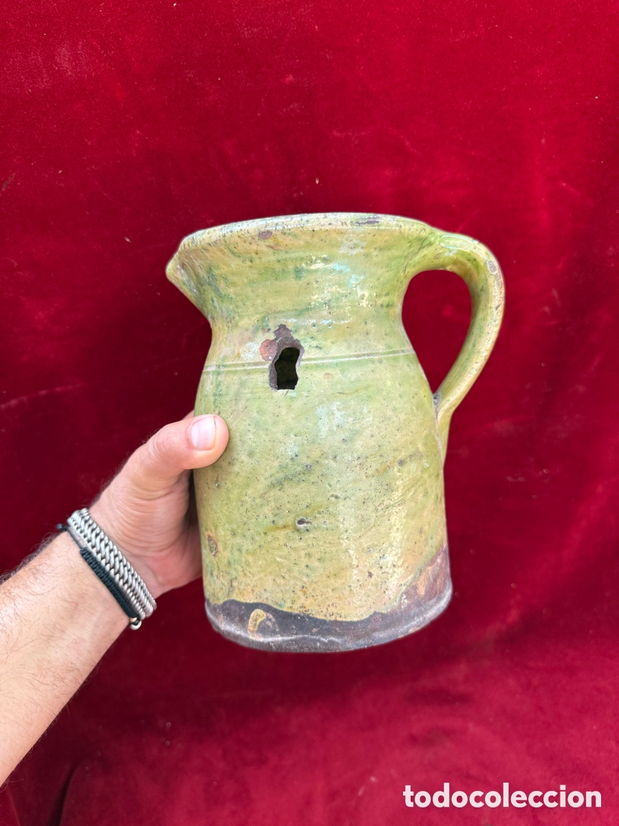Antig&uuml;edades: Antigua jarra-medidor de vino,Pe&ntilde;afiel,Sig.XIX!