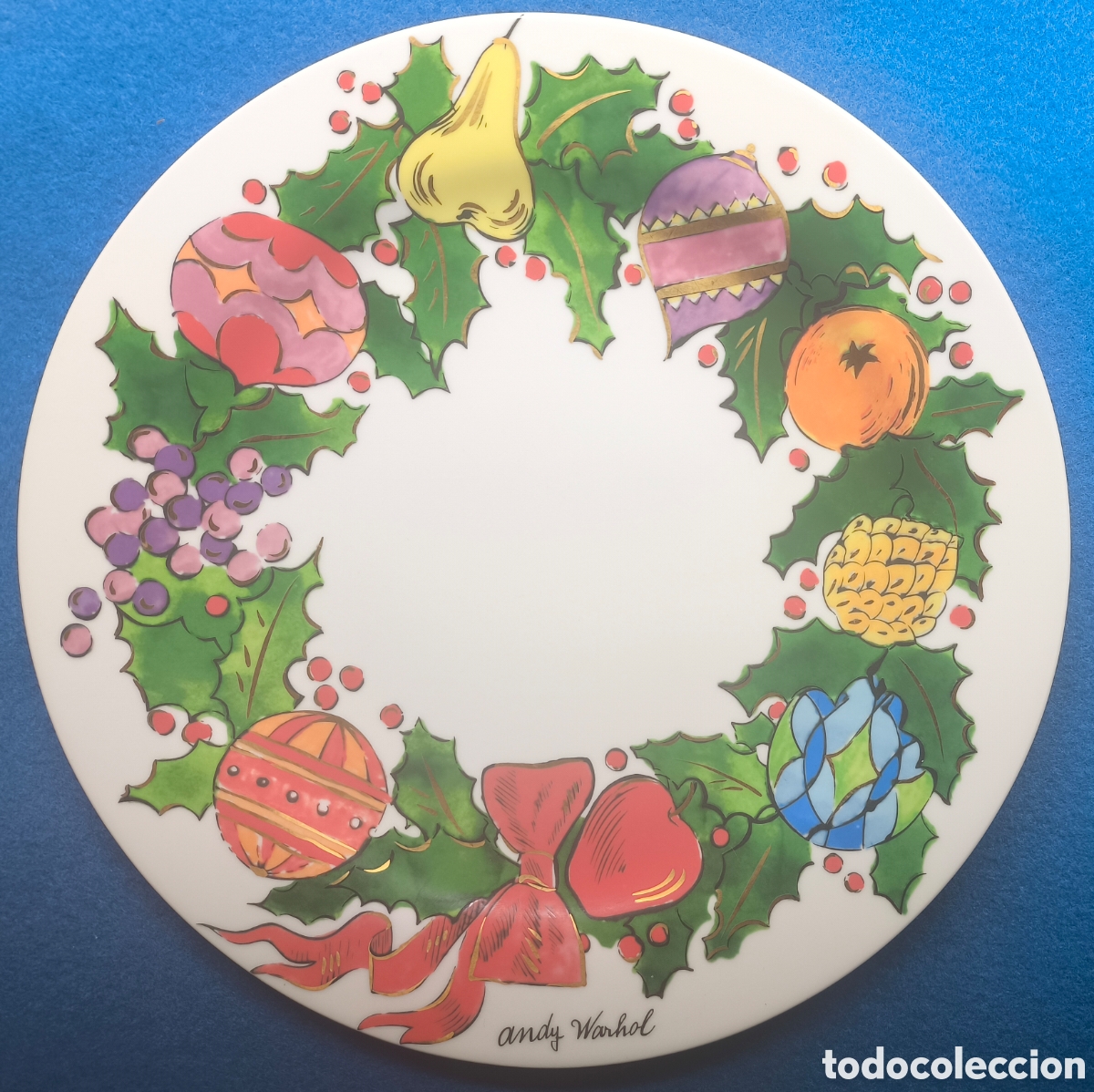Antig&uuml;edades: ANDY WARHOL PLATE PORCELAIN ROSENTHAL LIMITED EDITION 2003