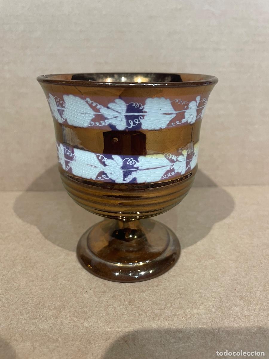 Antig&uuml;edades: ANTIGUA COPA DE CERAMICA DE BRISTOL SIGLO XIX - 10,8 X 9,5 CM.