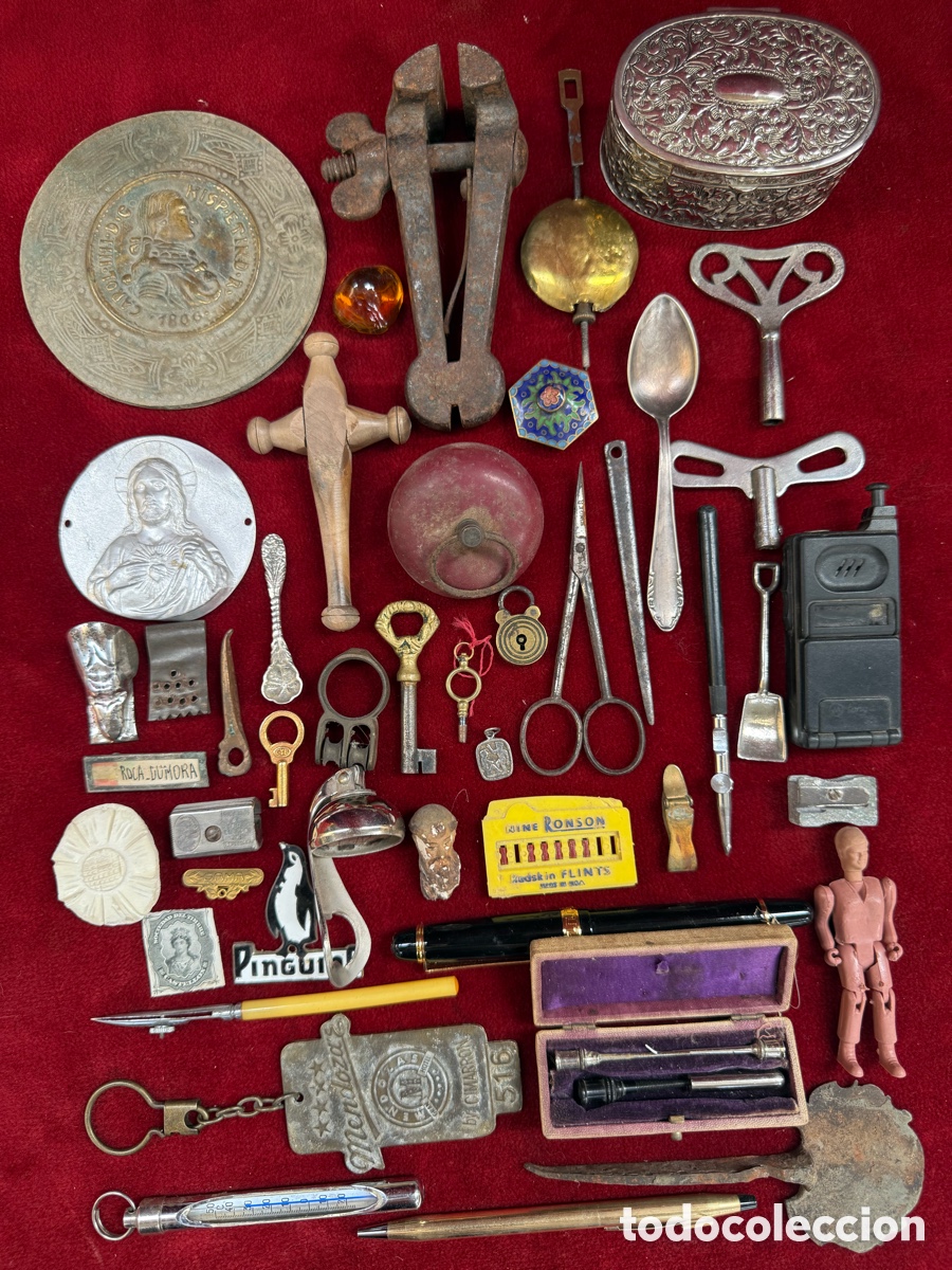 Antig&uuml;edades: Gran lote de objetos peque&ntilde;os antiguos!