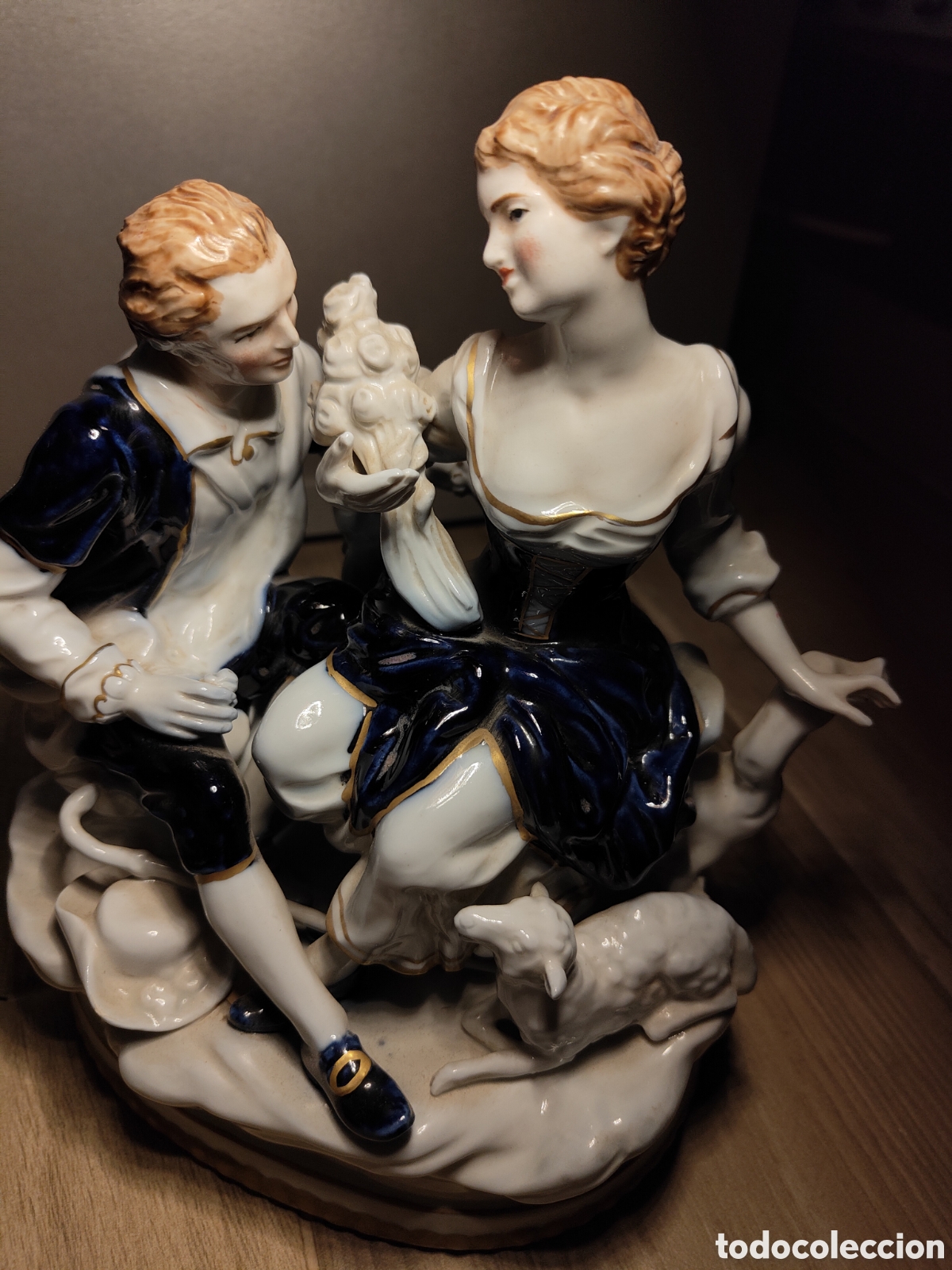 Antig&uuml;edades: Figura de Porcelana Hispania CH &ndash; Pieza Vintage