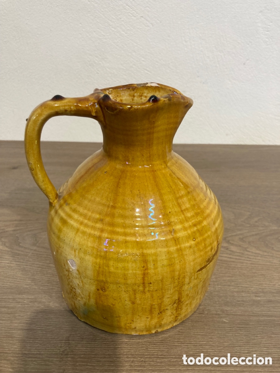Antig&uuml;edades: Antigua jarra vidriada - Foto 3
