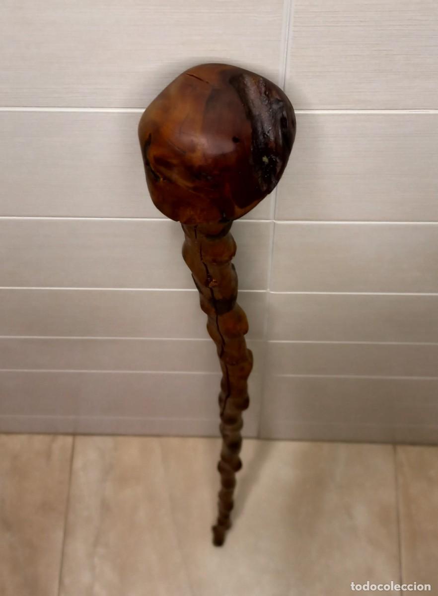 Antig&uuml;edades: ANTIGUO BASTON - CACHIPORRA RUSTICO DE MADERA DE BOJ - Foto 7