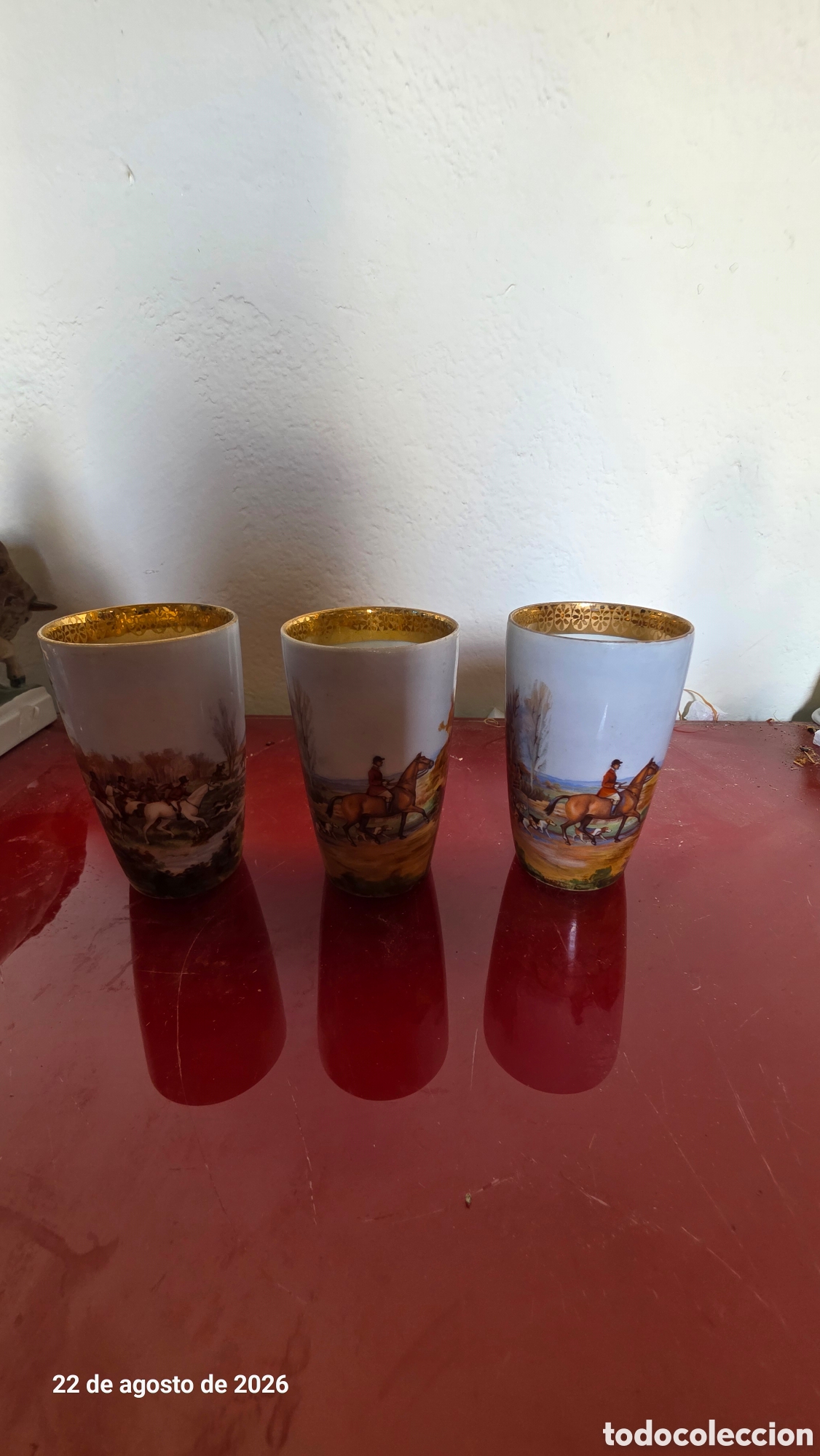 Antig&uuml;edades: 3 vasis porcelana francesa limoges