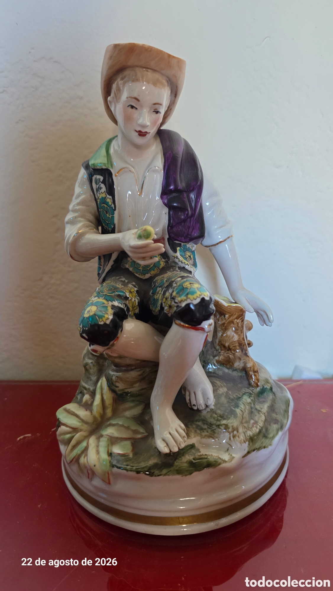 Antig&uuml;edades: Figura porcelana hispania manises