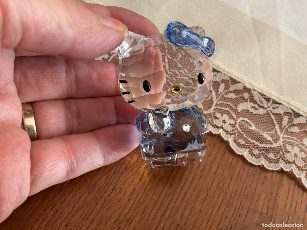 Antig&uuml;edades: Hello Kitty Blue Bow Cristal Swarosky - Foto 4