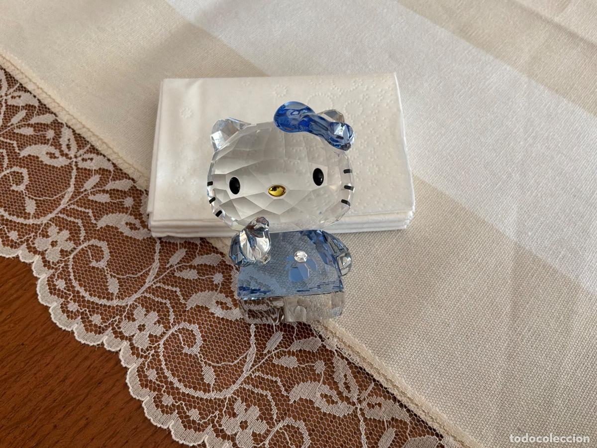 Antig&uuml;edades: Hello Kitty Blue Bow Cristal Swarosky - Foto 5