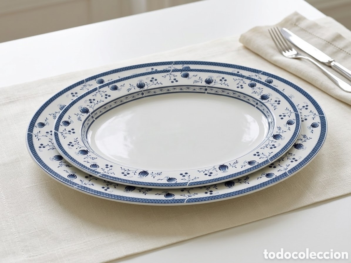 Antig&uuml;edades: Royal Doulton - Bandejas Ovaladas Modelo Cambridge (33 cm y 45 cm)