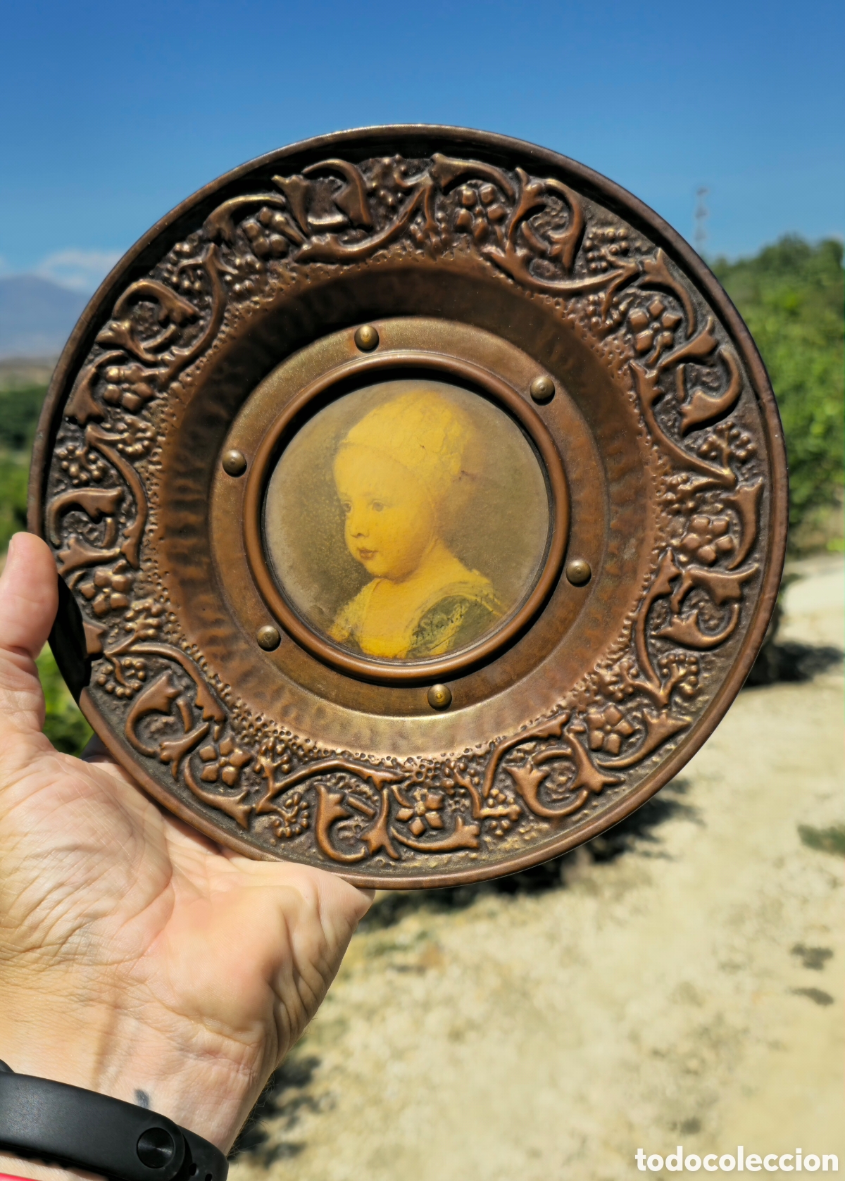 Antig&uuml;edades: Antiguos Platos Cobre - Foto 8