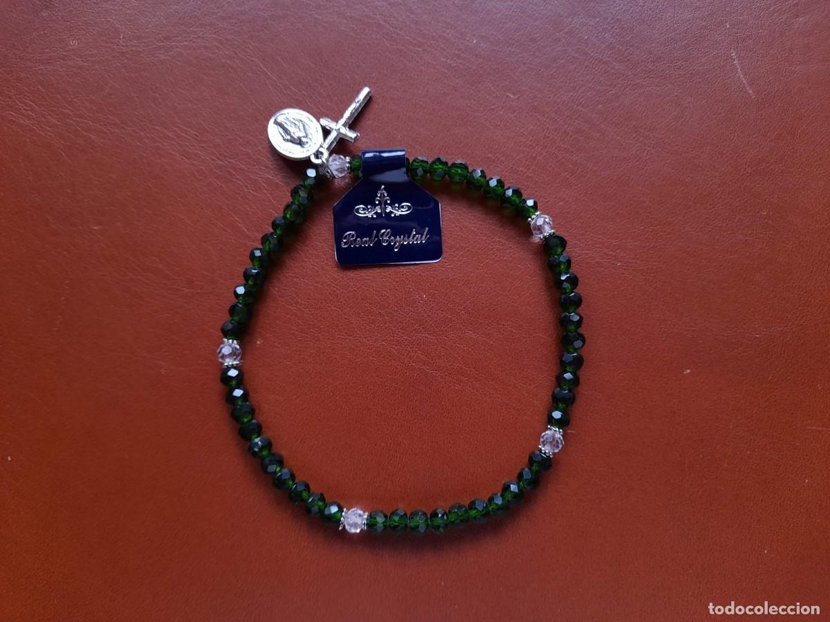 Antig&uuml;edades: Pulsera rosario con Medalla de la Milagrosa. 50 cuentas