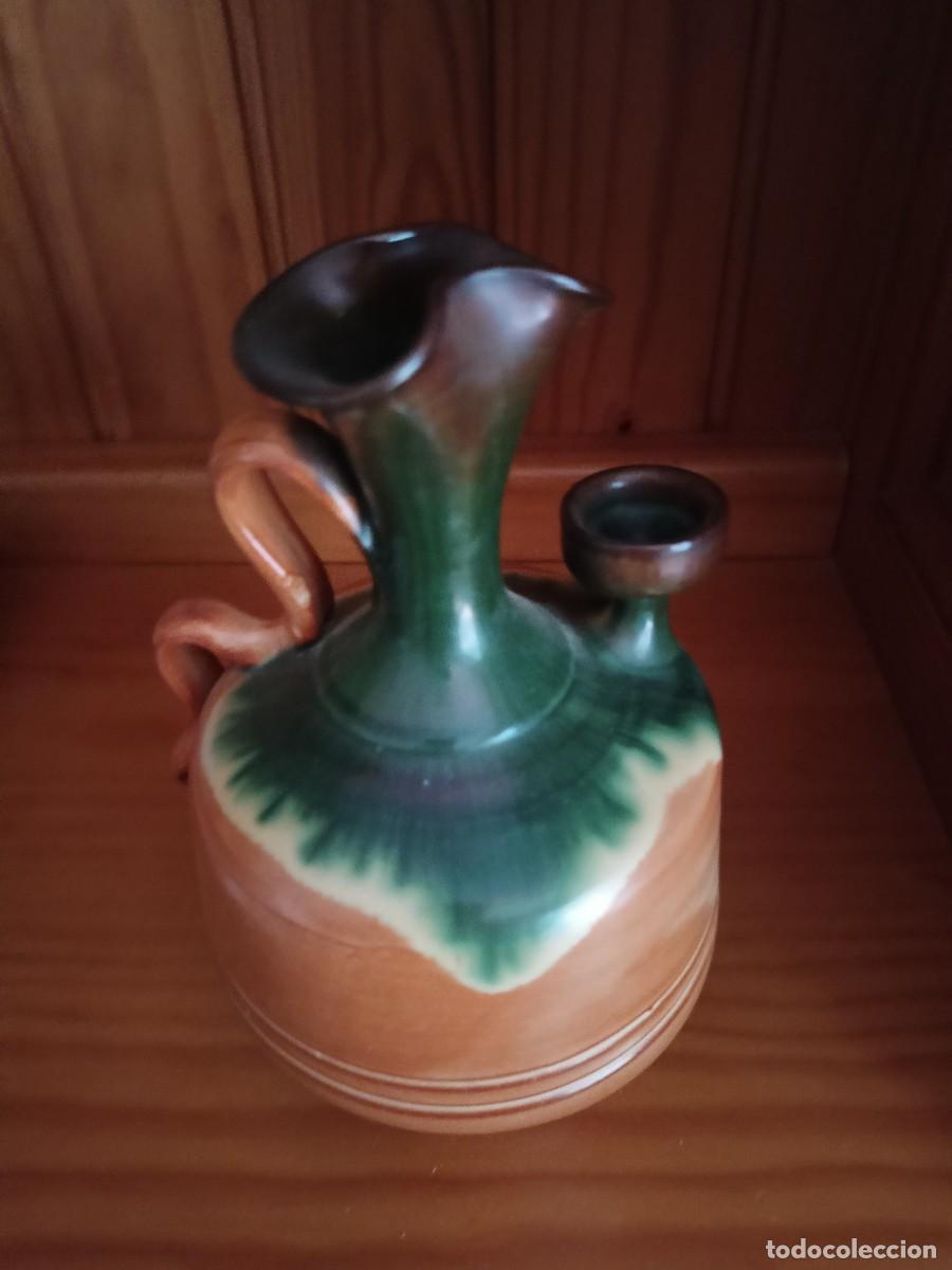 Antiquit&eacute;s: Botijo de cer&aacute;mica vidriada o esmaltada