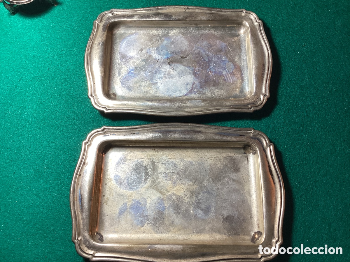 Antig&uuml;edades: 2 Bandejas plata 915/925