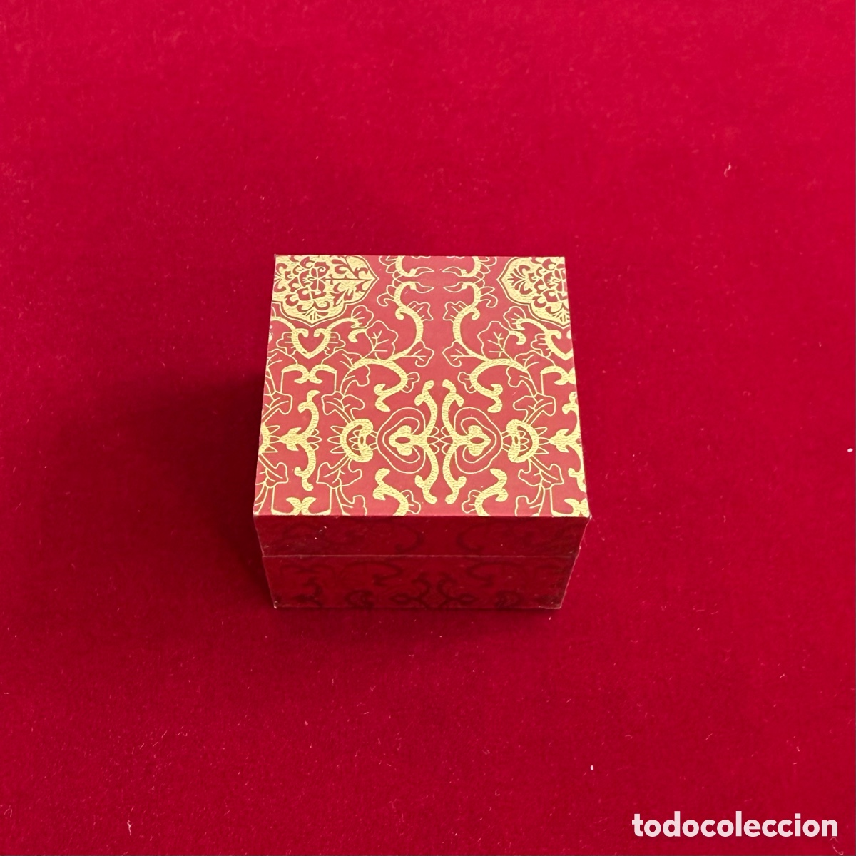 Antig&uuml;edades: Cajita Joyero Oriental Rojo y Dorado (5 uds)