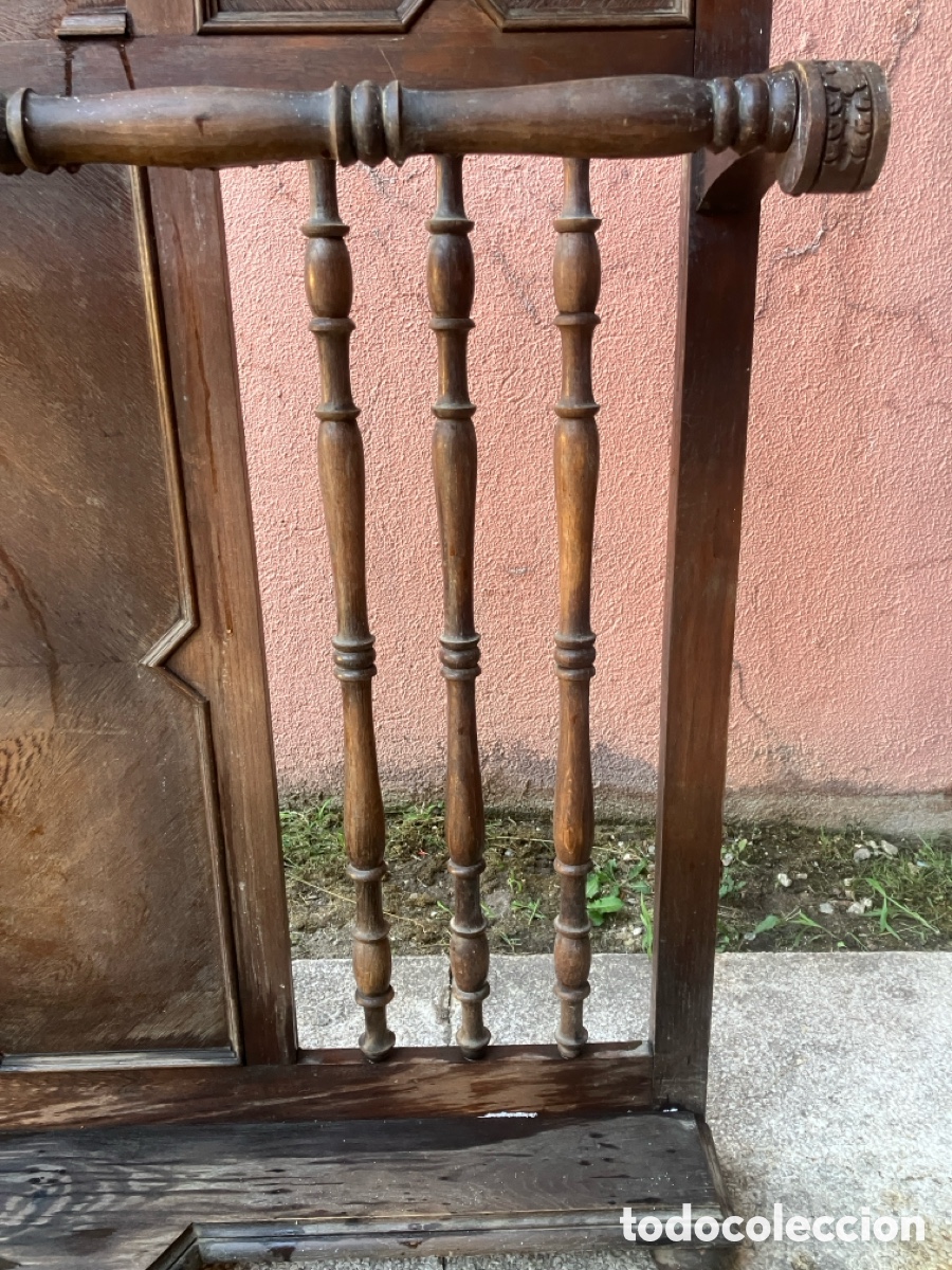 Antig&uuml;edades: Parag&uuml;ero perchero antiguo XIX - Foto 8