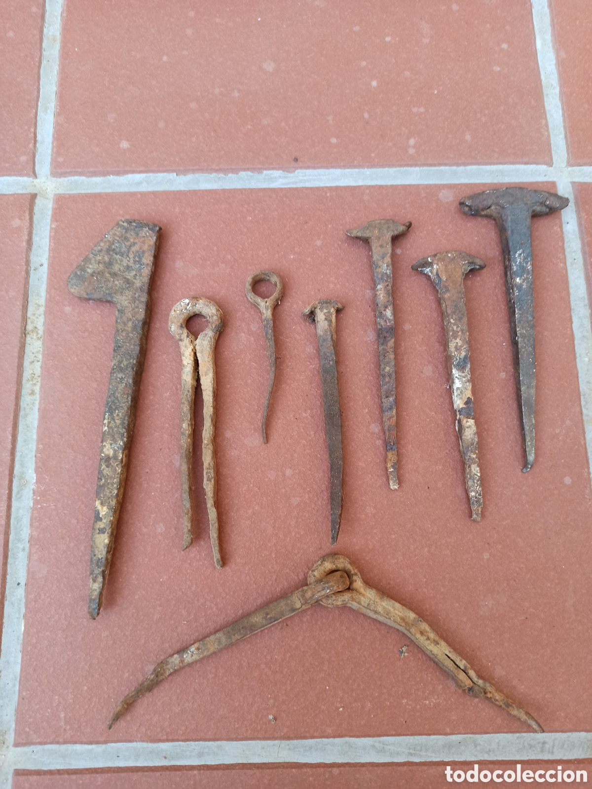 Antig&uuml;edades: Lote utensilios de forja