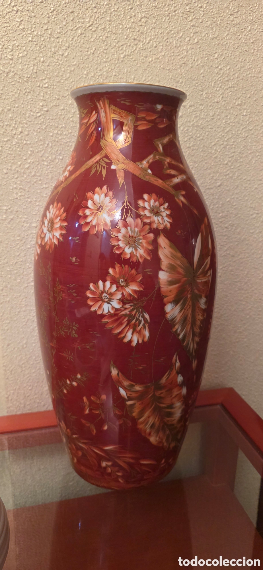 Antig&uuml;edades: Jarr&oacute;n Rosenthal Germany pintado a mano &ndash; 47 cm &ndash; Porcelana Alemana