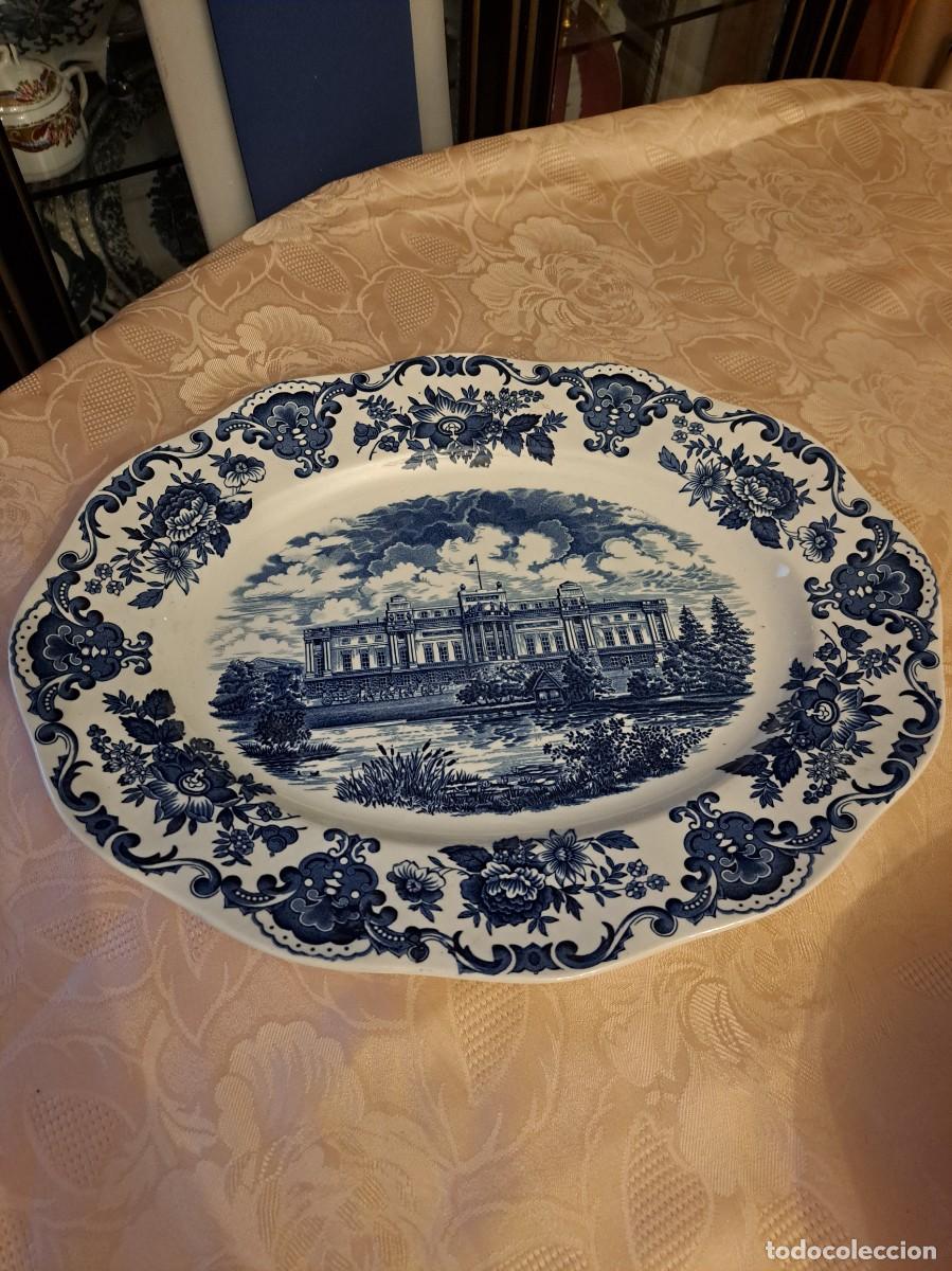 Antiques: Fuente de porcelana Royal Homes of Britain, Enoch Wedgwood Tunstall
