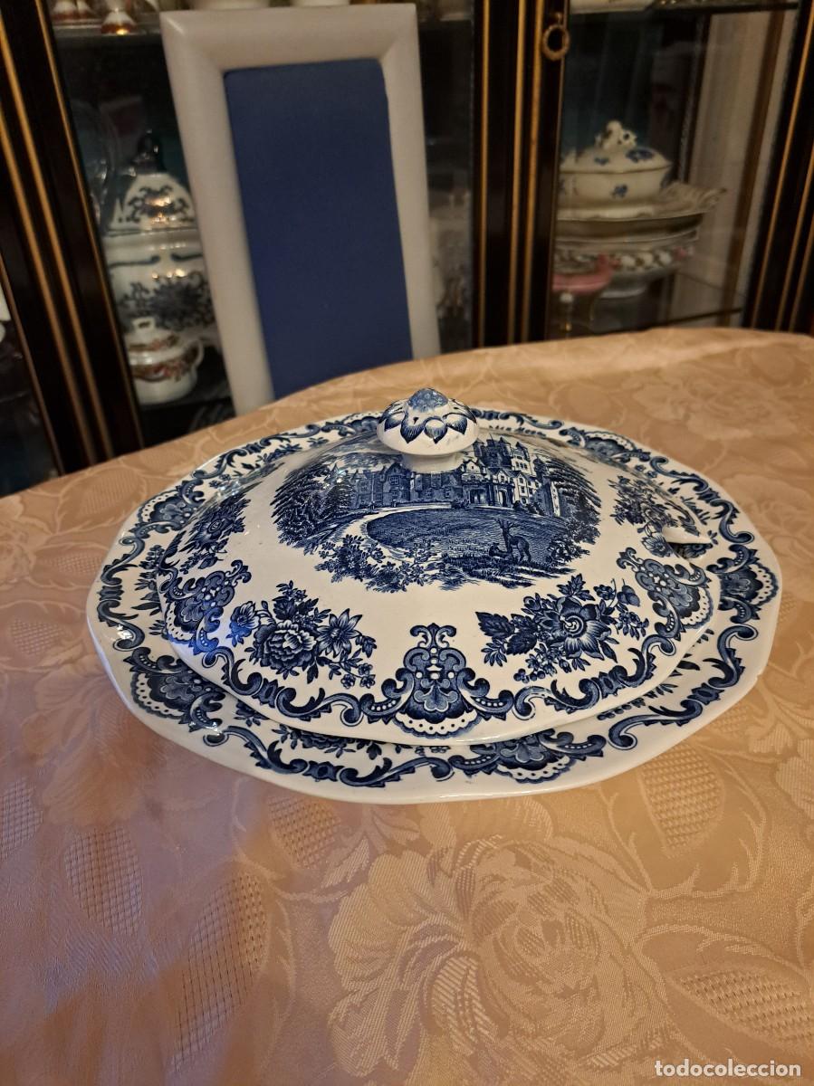 Antiques: Preciosa sopera de porcelana Royal Homes of Britain, Enoch Wedgwood Tunstall