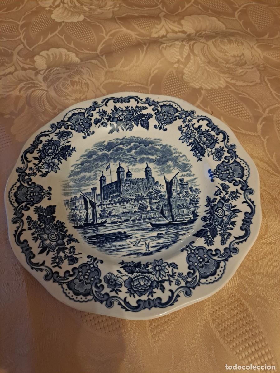 Antiguidades: Precioso plato de ensalada de porcelana Royal Homes of Britain, Enoch Wedgwood Tunstall