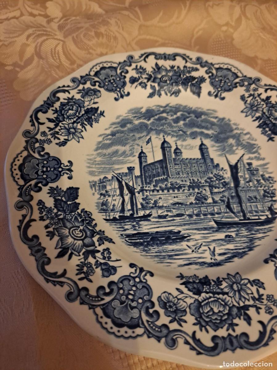 Antiguidades: Precioso plato de ensalada de porcelana Royal Homes of Britain, Enoch Wedgwood Tunstall