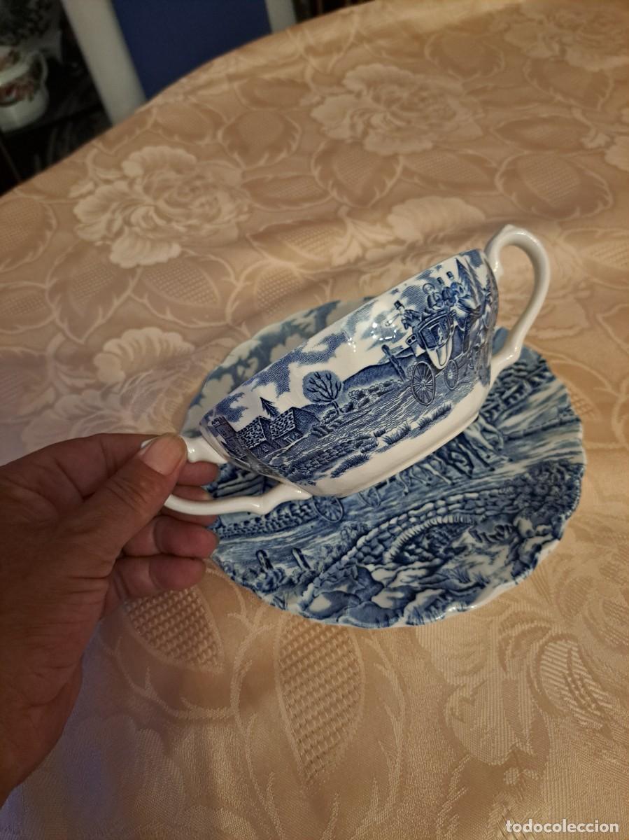 Antig&uuml;edades: Servicio de de consom&eacute; de porcelana Royal Mail Myott Staffordshire