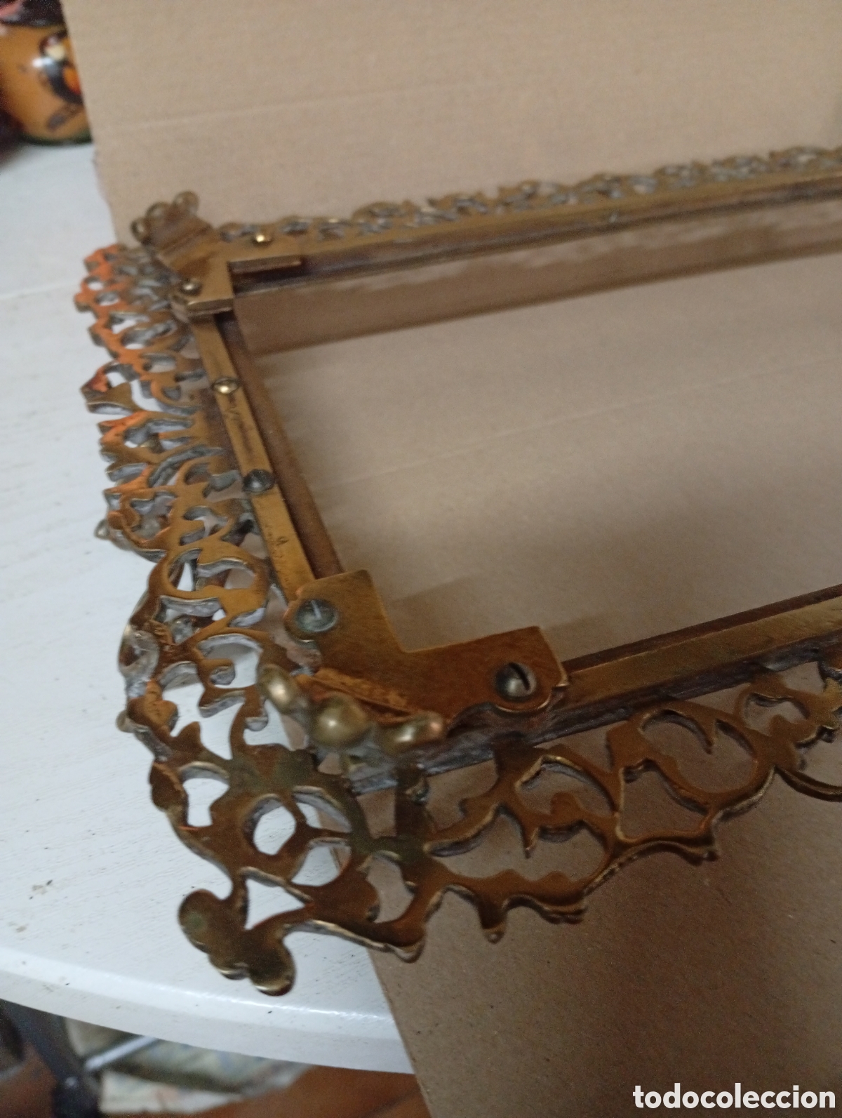 Antig&uuml;edades: Bandeja filigrana de bronce - Foto 7