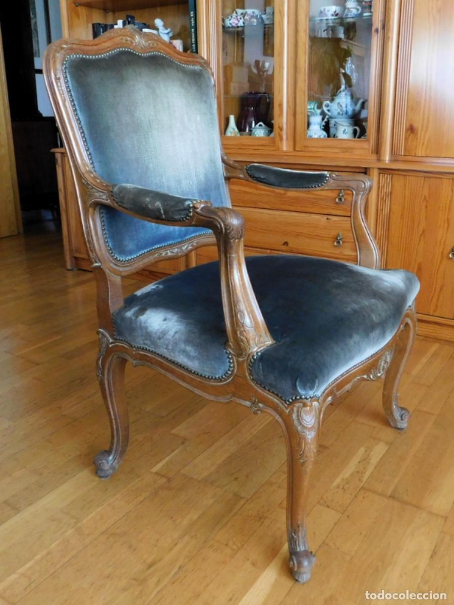 Antig&uuml;edades: Conjunto 6 sillones estilo rococ&oacute; Luis XV