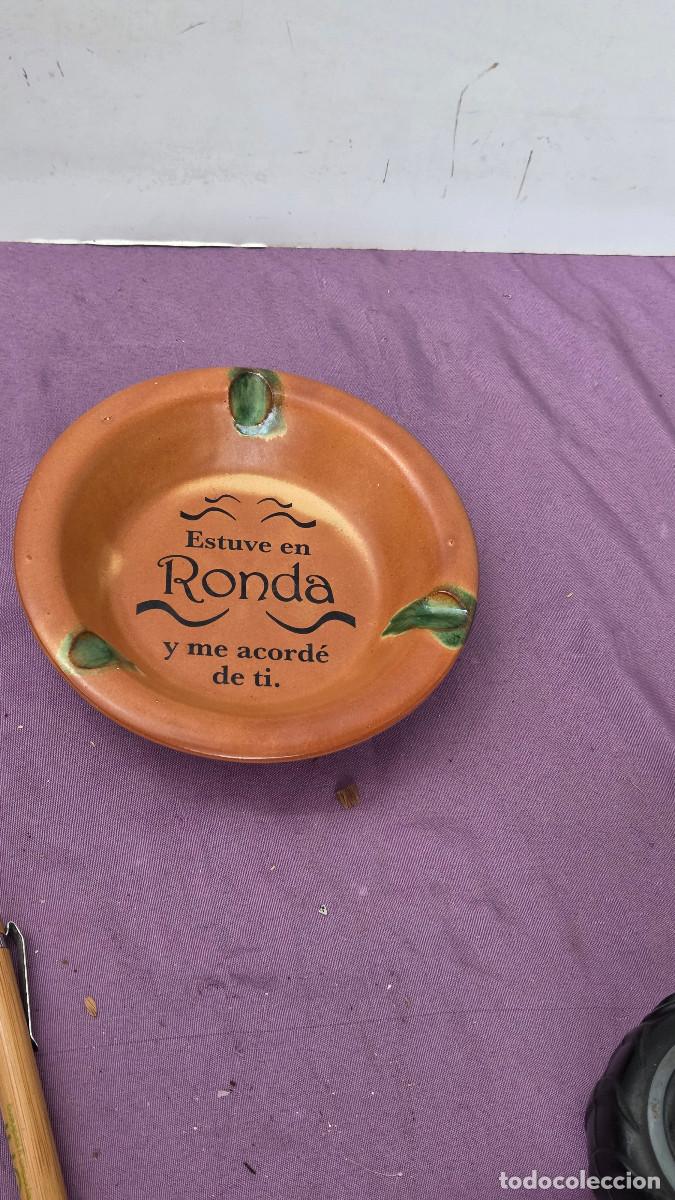Antig&uuml;edades: cenicero de recuerdo de ronda