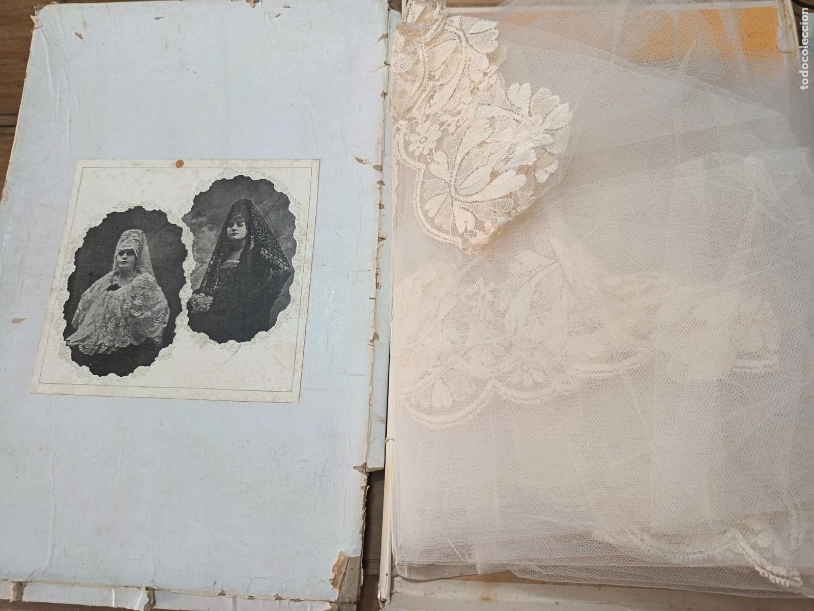 Antig&uuml;edades: MANTILLA BLANCA EN TUL. 260 X 160 CM APROX. LA DE LAS FOTOS.