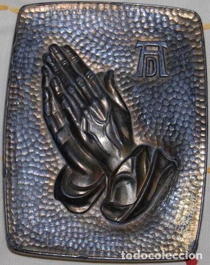 Antig&uuml;edades: MANOS EN ORACION ALBERTO DURERO LATON/BRONCE EN RELIEVE