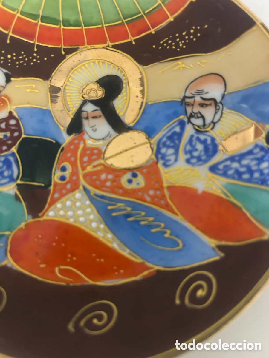 Antig&uuml;edades: Plato Japon&eacute;s Kutani - Foto 2