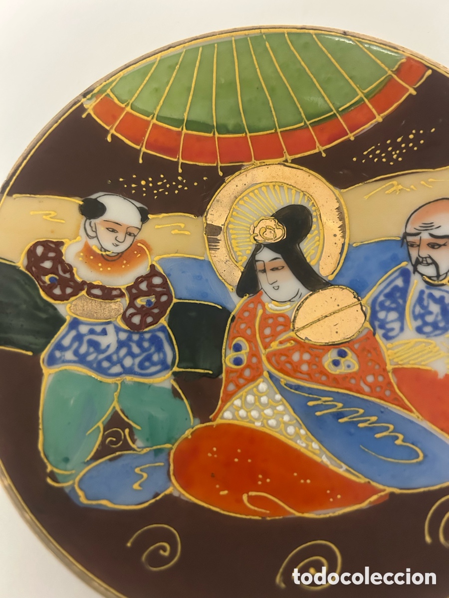 Antig&uuml;edades: Plato Japon&eacute;s Kutani - Foto 3