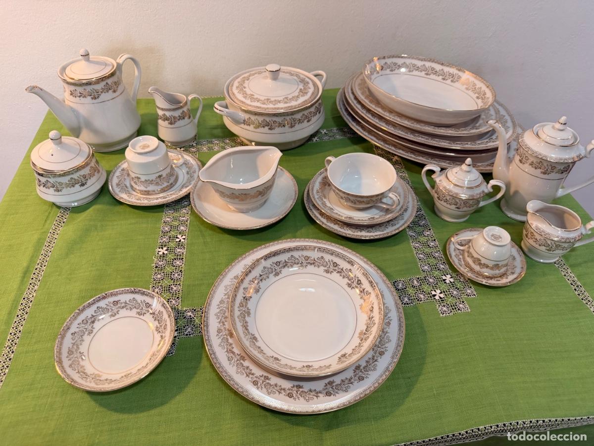 Antiquit&auml;ten: Vajilla vintage japonesa 12 comensales 100 piezas