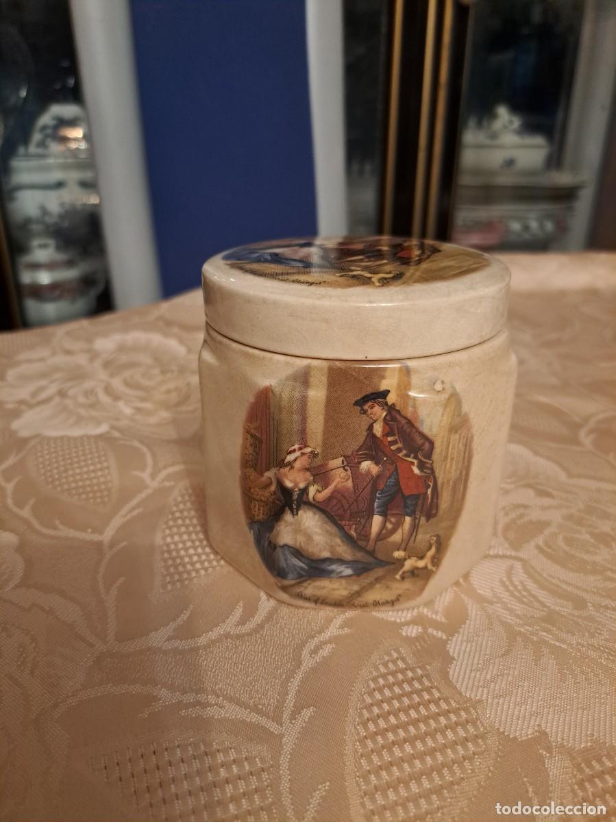 Antig&uuml;edades: Antiguo tarro de de mermelada Oxford de cer&aacute;mica Sandford para Frank Cooper