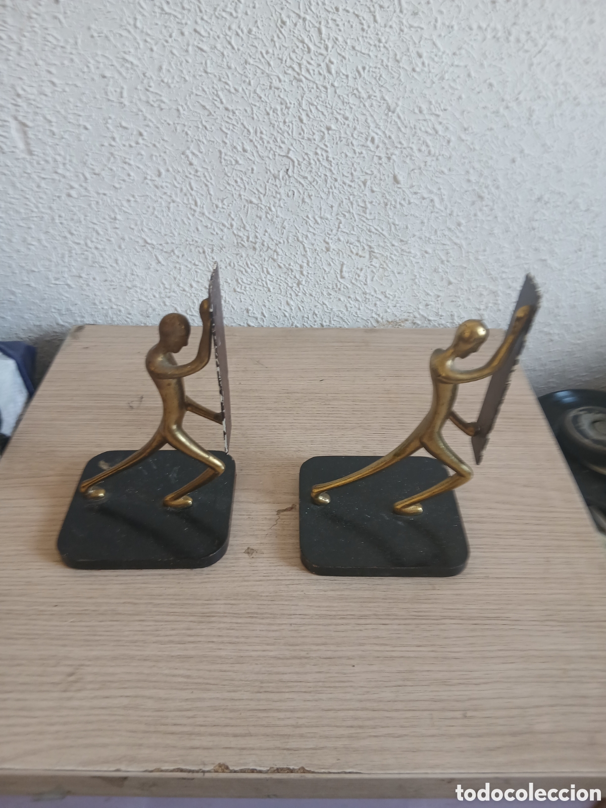 Antig&uuml;edades: PAREJA DE SUJETALIBROS,,VER FOTOS