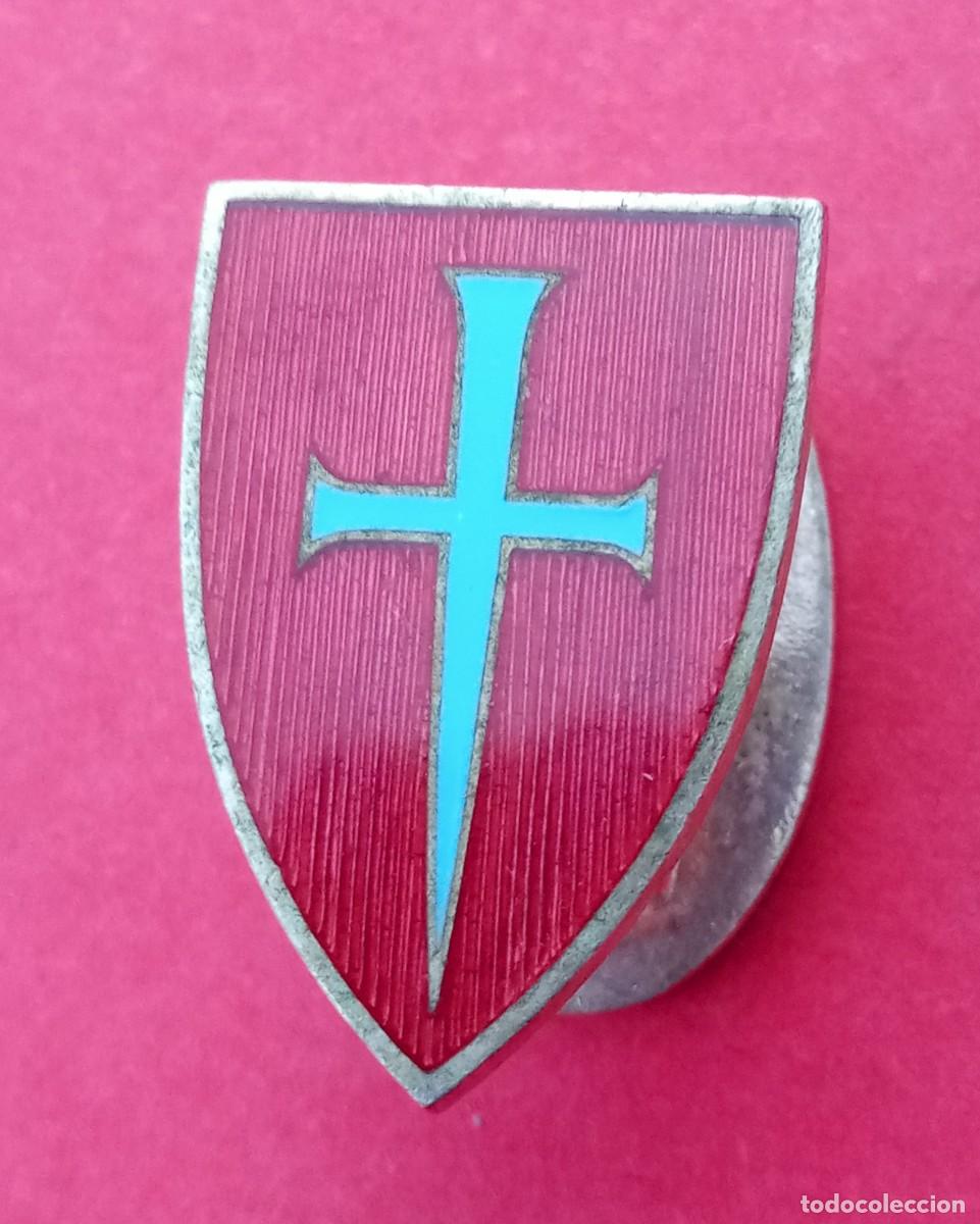 Antig&uuml;edades: Insignia Antigua Cruz Espapa Pu&ntilde;al. Esmalte. Templarios?